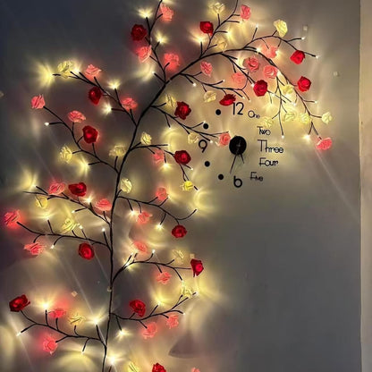 144 LED Branch Vine Light Decorative Flowers DIY Installation for Living Room Bedroom Outdoor Decoration