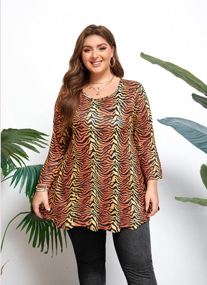 Womens Tops - Plus Size Tunics 3/4 Sleeve Loose Fit Dressy Casual Long Swing Flowy Lady Blouses Shirts Wear with Leggings Teals Blue Clothing A17 SATYS2