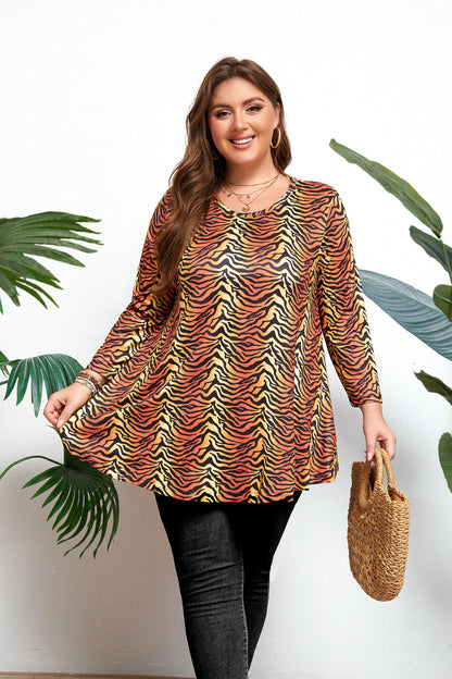 Womens Tops - Plus Size Tunics 3/4 Sleeve Loose Fit Dressy Casual Long Swing Flowy Lady Blouses Shirts Wear with Leggings Teals Blue Clothing A17 SATYS2